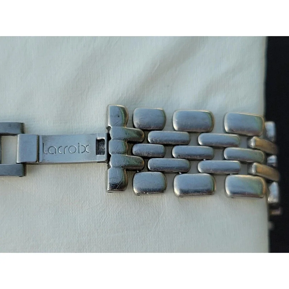 Vintage Maurice Lacroix Calypso Mother of Pearl Men's Wristwatch Diamond 37mm